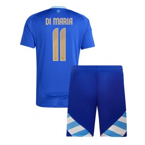 Fotbalové Dres Argentina Angel Di Maria #11 Dětské Venkovní Oblečení Copa America 2024 Krátký Rukáv (+ trenýrky)